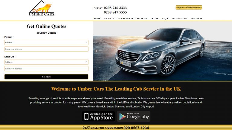 umber-cars-website